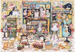 Ravensburger 12001083 - Crazy Cats, Haberdashery - 1000 db-os puzzle (12001083)