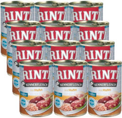 RINTI Rinti Kennerfleisch Junior Huhn nedves kutyaeledel - csirke 12x400g
