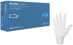 Mercator Medical Nitril kesztyű fehér púdermentes 100db - XL
