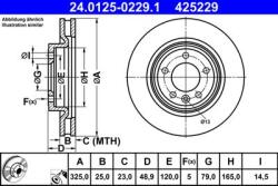 ATE Disc frana ATE 24012502291 (24012502291)