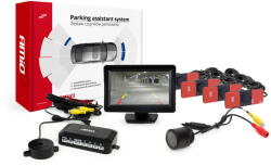 AMiO Set senzori parcare tft01 4.3" cu camera hd-301-ir 4 senzori interni negri (AMI-02259) - pcone
