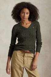 Ralph Lauren pamut pulóver könnyű, fehér, 211891641 - zöld XS