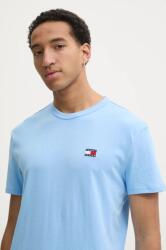 Tommy Jeans pamut póló férfi, sima, DM0DM20322 - kék XL