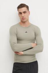 Adidas edzős hosszú ujjú Techfit szürke, sima, JE6704 - szürke L