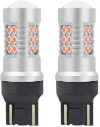 AMiO -02581 LED izzók CANBUS 24SMD T20 WR21/5W Red Red 12V 24V (02581)