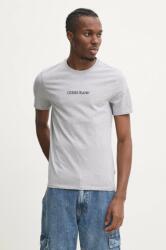 Guess Jeans pamut póló szürke, férfi, nyomott mintás, M4YI52 K8HM0 - szürke XL