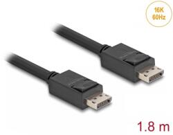 Delock Cablu Displayport 16K60Hz/8K120Hz/4K240Hz 80Gbps 1.8m, Delock 81175 (81175)