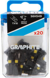 GRAPHITE Torziós ütvecsavarozó bit TX10x25mm, 20db (56H549) - szerszamparadicsom