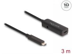 Delock Cablu prelungitor activ USB type C 10 Gbps T-M 3m, Delock 80027 (80027)