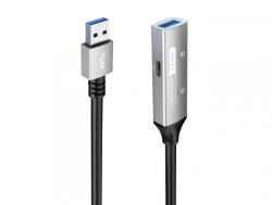 Cablu prelungitor USB 3.2-A activ cu alimentare T-M 10m, ku3rep10al (KU3REP10AL)