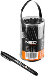 NEO TOOLS Jelölőfilc, vízálló olajalapú festékkel, fekete, normál hegyű, Rendelési egység: 30db (13-855)