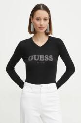 GUESS pulóver HOLLY könnyű, női, fekete, W5RR38 Z2NQ2 - fekete M