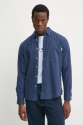 Pepe Jeans pamut ing AARON férfi, legombolt galléros, sötétkék, regular, PM308804 - sötétkék L