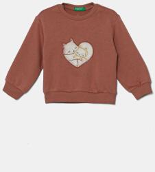 Benetton gyerek felső barna, nyomott mintás, 39M2G10GD - barna 116