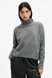 AllSaints kasmír pulóver REBEL meleg, szürke, garbónyakú, W038KB - szürke L