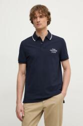 Tommy Hilfiger poló sötétkék, férfi, nyomott mintás, MW0MW37519 - sötétkék XXL