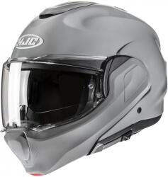 HJC Cască de motocicletă rabatabilă HJC F100 Gri solid (HJC189223)
