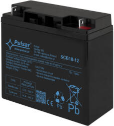 Pulsar SCB18-12 Akkumulátor 12V 18 Ah, SCB széria, csatlakozó: 12mm (F3) (SCB18-12)