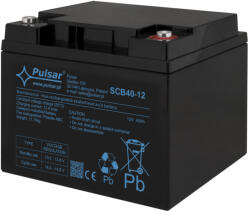 Pulsar SCB40-12 Akkumulátor 12V 40 Ah, SCB széria, csatlakozó: 14mm (F13) (SCB40-12)