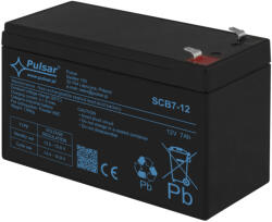 Pulsar SCB7-12 Akkumulátor 12V 7 Ah, SCB széria, T1 (F1) csatlakozó (SCB7-12)