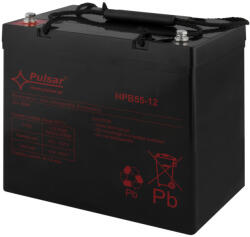 Pulsar HPB55-12 Akkumulátor 12V 55 Ah, HPB széria, csatlakozó: 14mm (F13) (HPB55-12)