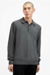 AllSaints gyapjú pulóver KILBURN könnyű, férfi, szürke, M091KB - szürke L
