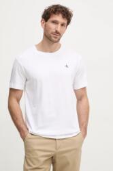 Calvin Klein Jeans pamut póló fehér, férfi, sima, J30J327402 - fehér M