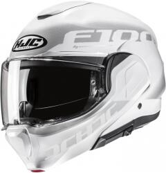 HJC Cască de motocicletă rabatabilă HJC F100 Hetal MC10 alb-gri (HJC189310)