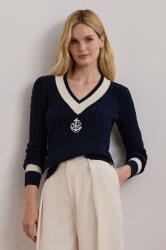 Ralph Lauren pamut pulóver sötétkék, 200957479 - sötétkék M