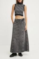 Tommy Jeans farmer szoknya szürke, maxi, harang alakú, DW0DW19799 - szürke 30