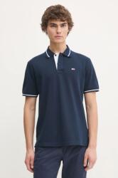 Tommy Jeans pamut póló sötétkék, sima, DM0DM20745 - sötétkék M