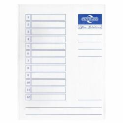 PAPERLAND Dosar carton plic, A4, 230 g/mp, 50 buc/set, alb, PAPERLAND (22000148)