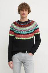 Benetton pulóver férfi, fekete, 1144K108V - fekete L