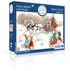 New York Puzzle Company - Nyúl Péter és a Télapó 1000 darabos kirakó (NPZBP2001)