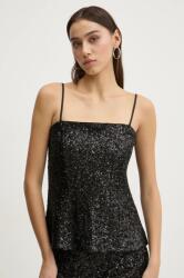 Abercrombie & Fitch felső fekete, női, nyomott mintás, KI140-4635 - fekete M