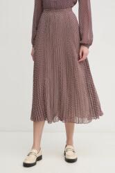 Tommy Hilfiger szoknya bordó, midi, harang alakú, WW0WW43883 - burgundia 34