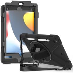  SOLID Tartós burkolat Apple iPad 10.2 2021 / 2020 / 2019 fekete