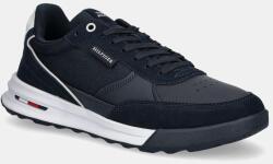 Tommy Hilfiger bőr sportcipő RETRO RUNNER MIX RWB sötétkék, FM0FM05371 - sötétkék Férfi 41