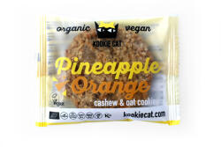 Kookie Cat bio vegán gluténmentes kesudiós zabkeksz, ananász-narancs 50 g