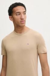 Tommy Jeans t-shirt bézs, férfi, sima, DM0DM20363 - bézs XXL - answear - 14 990 Ft