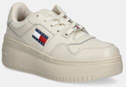 Tommy Hilfiger sportcipő TJW RETRO BASKET FLATFORM ESS bézs, EN0EN02506 - bézs Női 40 - answear - 26 990 Ft
