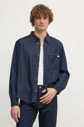 Calvin Klein ing férfi, galléros, sötétkék, regular, J30J326584 - sötétkék L