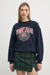 Tommy Hilfiger felső sötétkék, női, nyomott mintás, DW0DW20211 - sötétkék XL