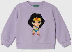 Benetton gyerek melegítőfelső pamutból x DC lila, nyomott mintás - lila 90