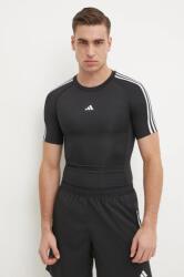 adidas Performance edzős póló Techfit fekete, nyomott mintás, IN5588 - fekete L