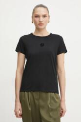 BOSS pamut póló - fekete S - answear - 21 850 Ft