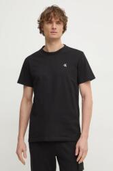 Calvin Klein Jeans pamut póló fekete, férfi, sima, J30J327402 - fekete L