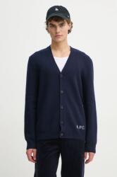 APC A. P. C. gyapjú kardigán kenny sötétkék, WVBDK. H22305 - sötétkék L