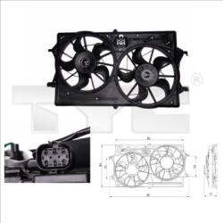 TYC Ventilator, radiator TYC 810-0019 (810-0019) - automobilus