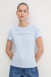 Tommy Jeans pamut póló női, DW0DW18398 - kék XL